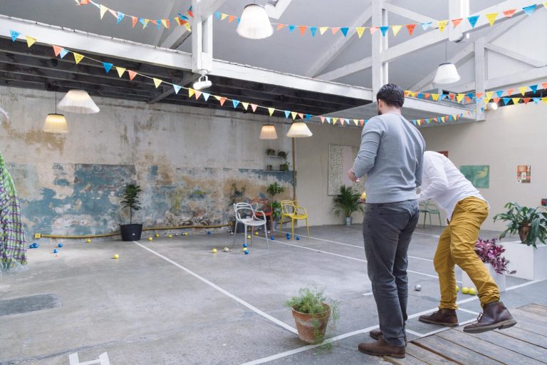 partie petanque indoor